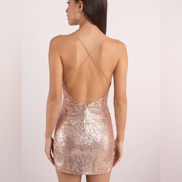 Tobi low back sequin bodycon dress - S - Picture 3 of 3